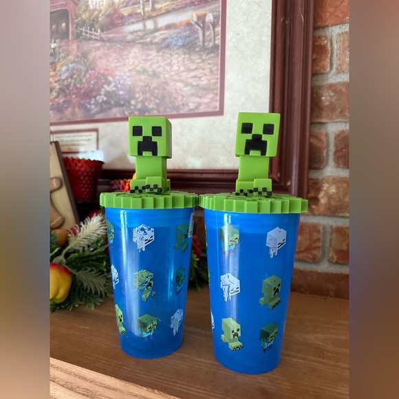 2X Minecraft Creeper Kids Cups - Picture 4 of 4